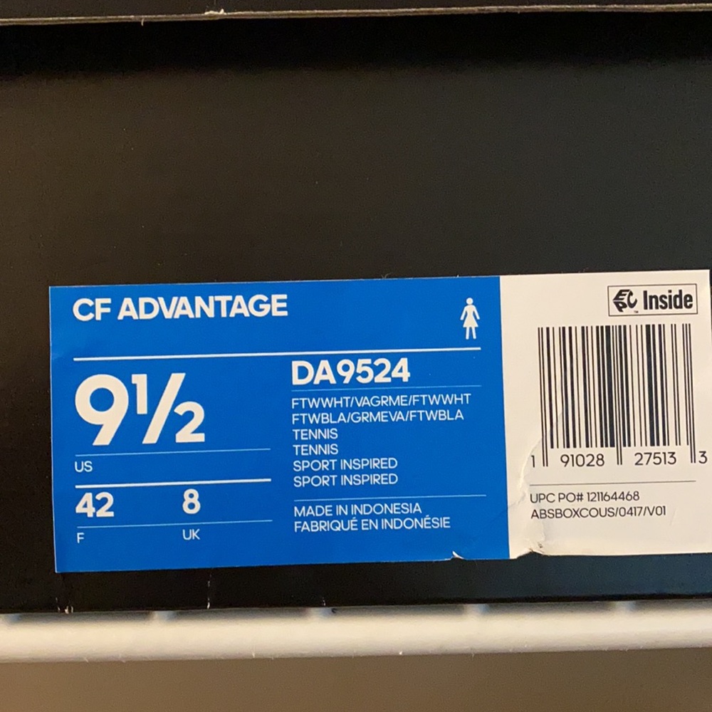 Women’s Adidas CF Advantage size 9.5 - Picture 7 of 7